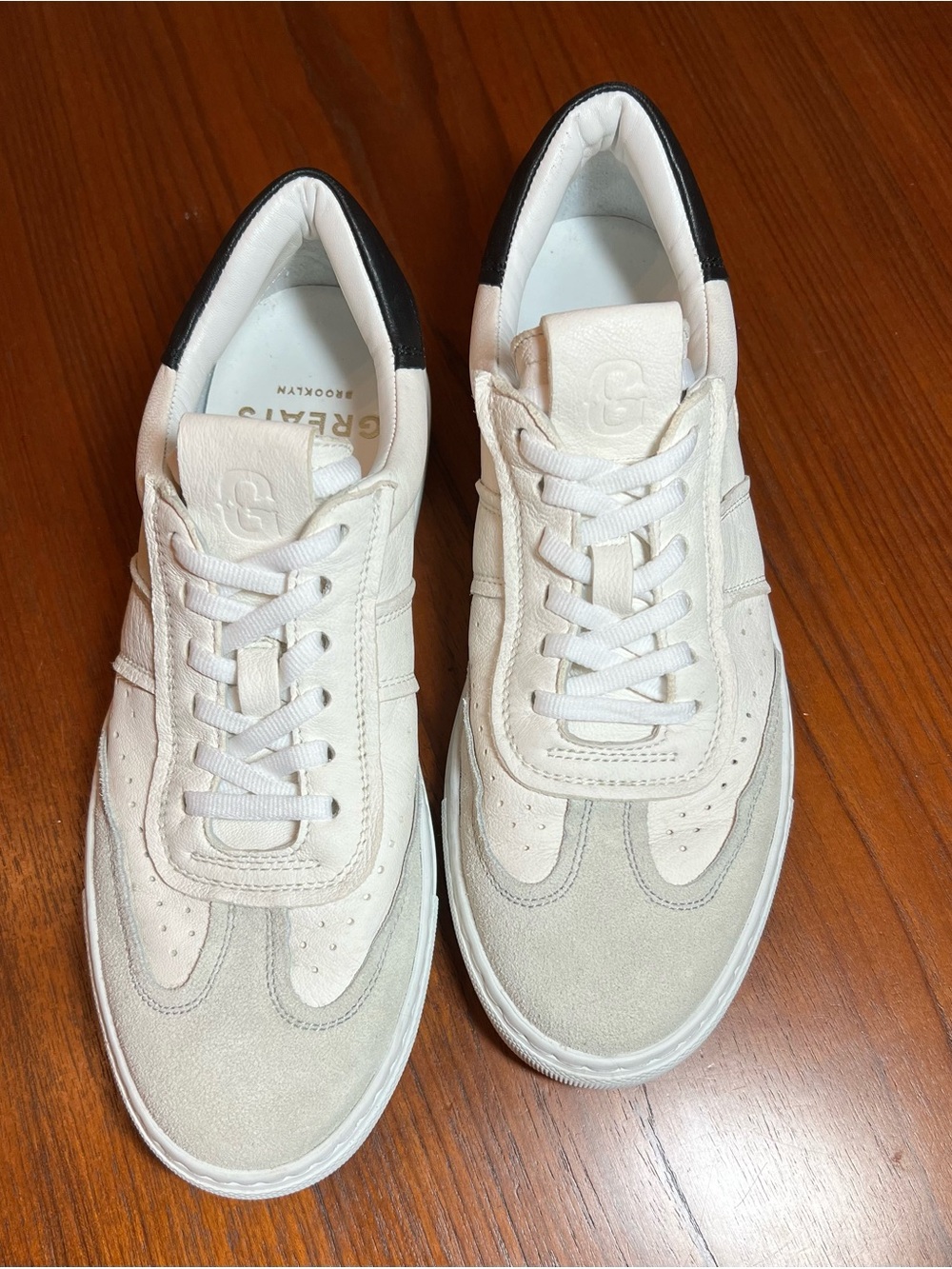 Greats Brooklyn Leather & Suede Sneakers | White | Minimalist Designer Style